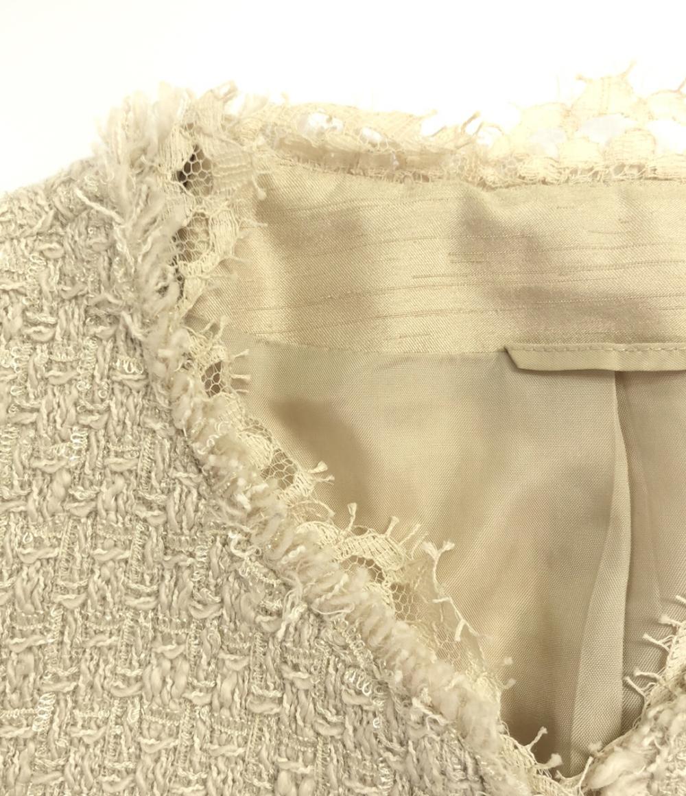 アナイ ノーカラーレースジャケット レディース SIZE 36 (XS) ANAYI 