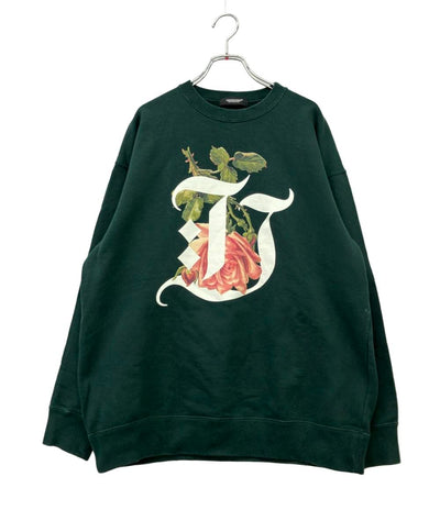 UNDERCOVER スウェットシャツ ダークグリーン プルオーバー グラフィックプリント UC1D1895-2 レディース SIZE 1 (S) アンダーカバー