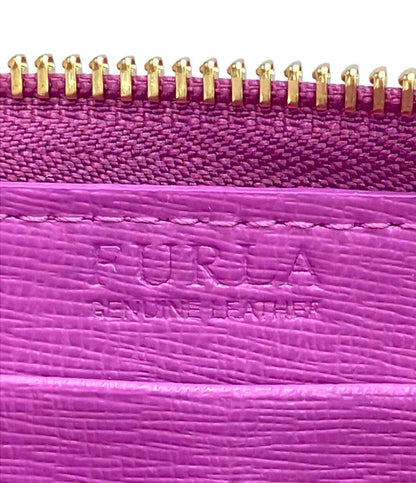 美品 Furla ラウンドファスナー長財布 レディース フルラ