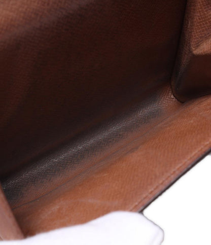 訳あり ルイ・ヴィトン ダブルホック二つ折り財布 ポルトモネ ビエ カルトクレディ モノグラム M61652 ユニセックス LOUIS VUITTON