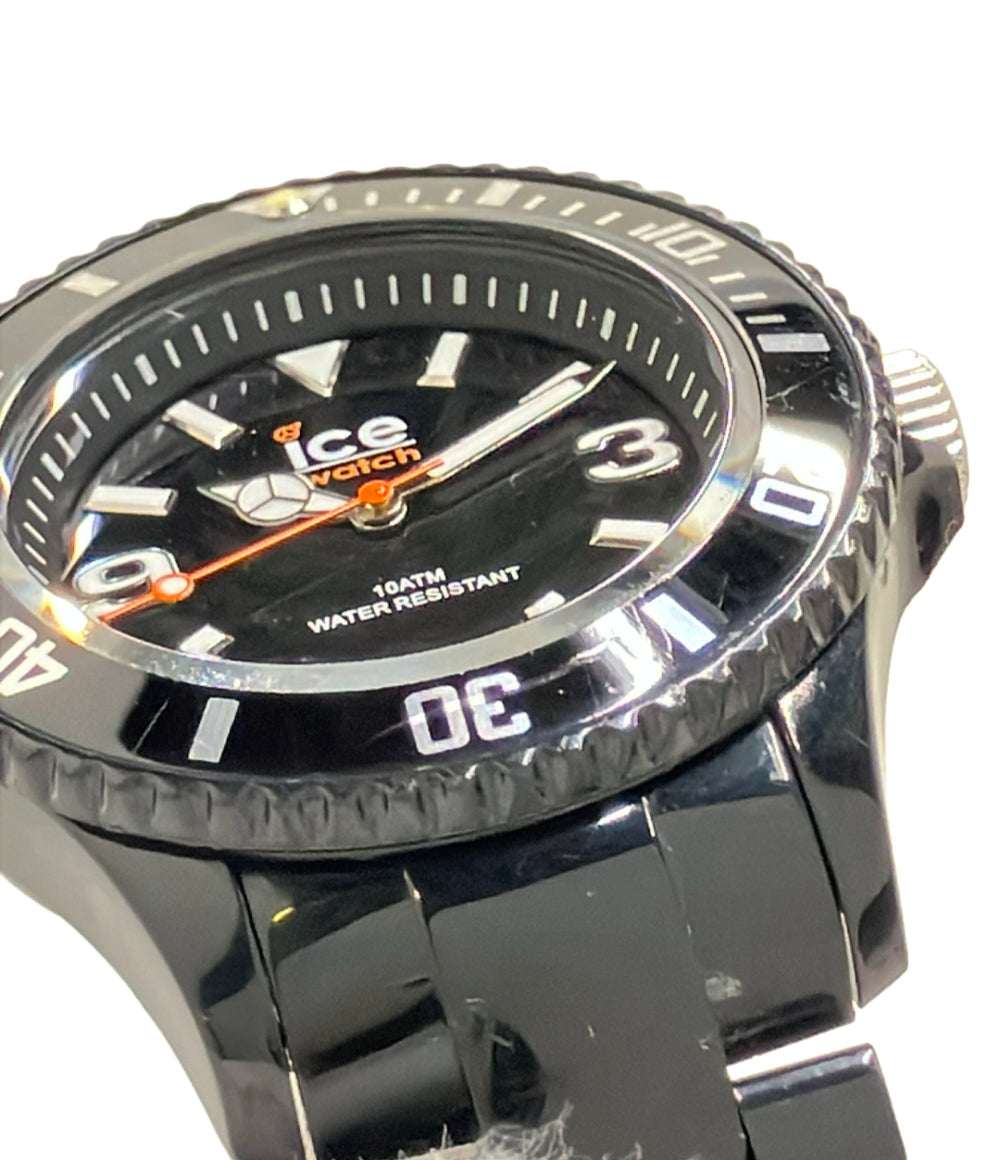 ice watch 腕時計 クオーツ ブラック メンズ アイスウォッチ