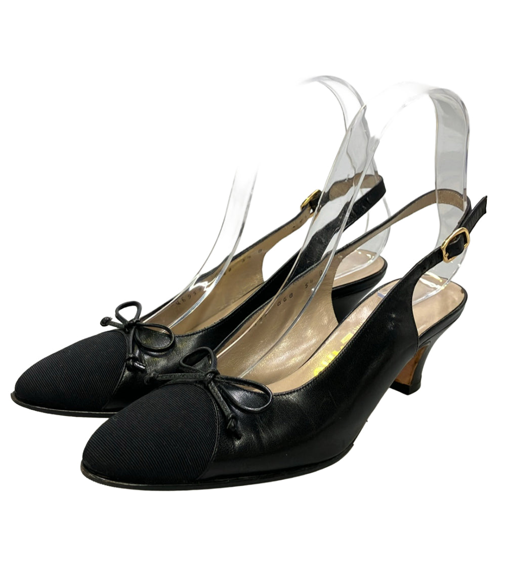 Salvatore Ferragamo スリングバックパンプス B68 レディース SIZE 5 1/2 サルヴァトーレフェラガモ