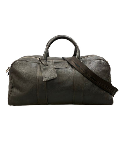 Ermenegildo Zegna 2WAY ボストンバッグ ショルダーバッグ 斜め掛け メンズ エルメネジルドゼニア