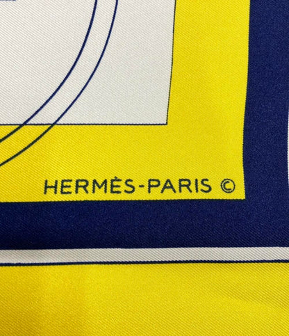 エルメス スカーフ カレ90 シルク100% 馬車柄 レディース HERMES