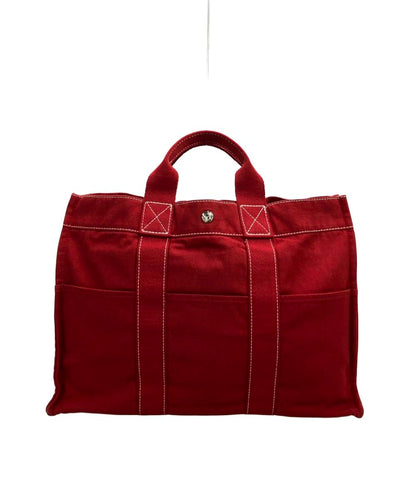 HERMES トートバッグ コットンキャンバス ドーヴィルMM レディース エルメス