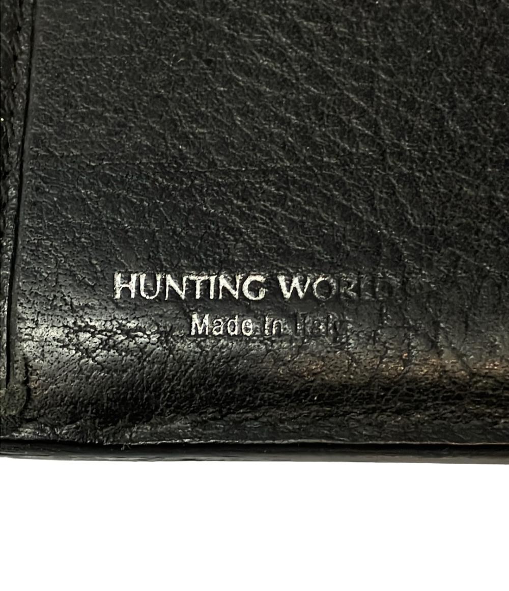 美品 ハンティングワールド 二つ折り長財布 メンズ HUNTING WORLD