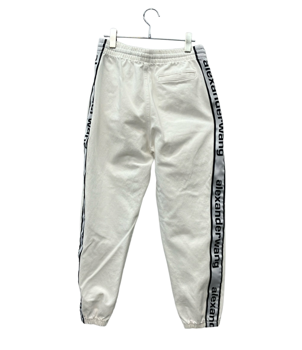 Alexander Wang トラックパンツ サイドロゴテープ デニム生地 イージー Logo Tape Track Pants メンズ SIZE S アレキサンダーワン