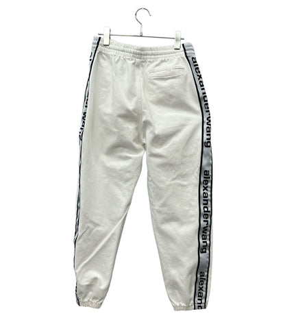 Alexander Wang トラックパンツ サイドロゴテープ デニム生地 イージー Logo Tape Track Pants メンズ SIZE S アレキサンダーワン