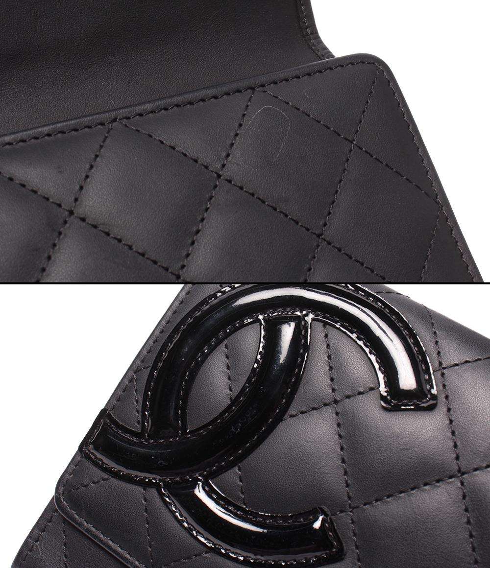 CHANEL 三つ折り長財布 カンボンライン ココマーク レディース シャネル