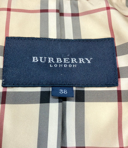BURBERRY LONDON ダウンジャケット 裏地ノバチェック フォックスファー  ジップ スナップボタン FC066-656-09 レディース SIZE 38 (M)