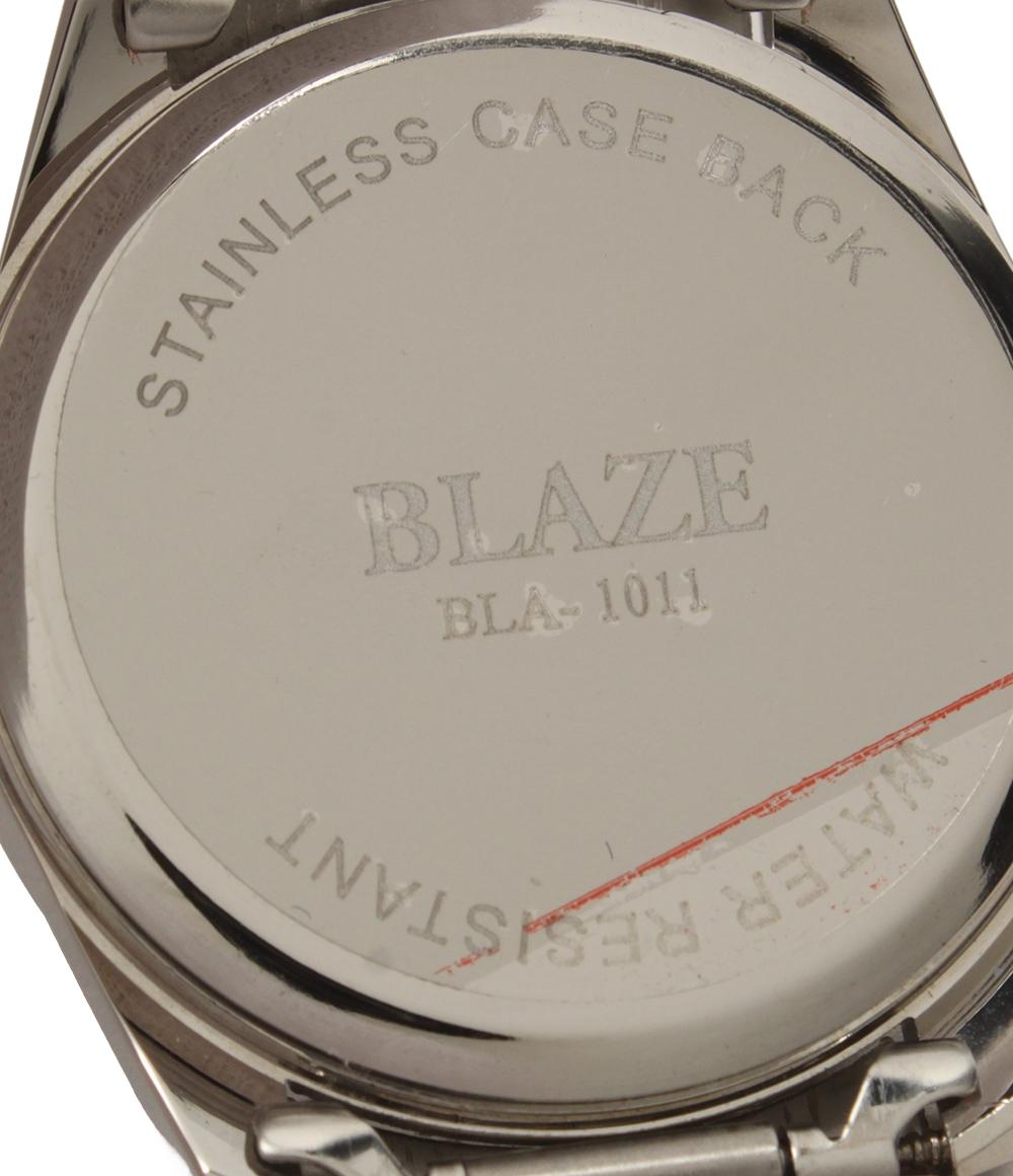 美品 BLAZE 腕時計 クオーツ ブルー系 BLA-1011 メンズ ブレイズ