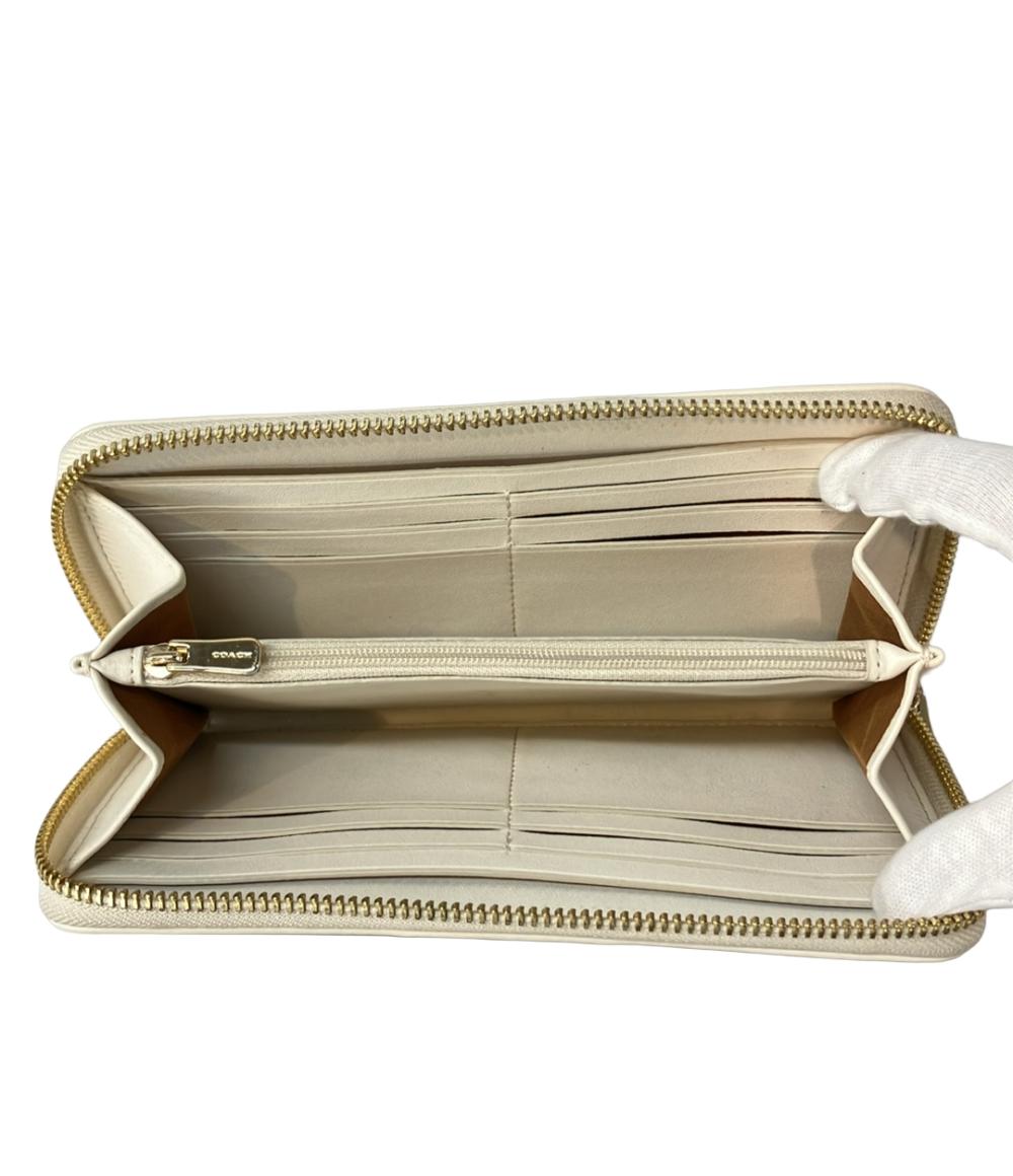 コーチ ラウンドファスナー長財布 シグネチャー レディース COACH