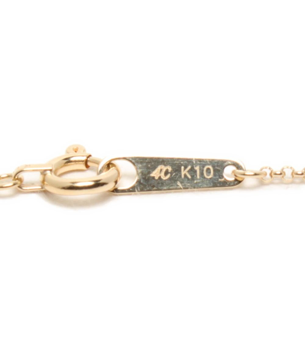 美品 4℃ ネックレス K10 ハートモチーフ レディース ヨンドシー