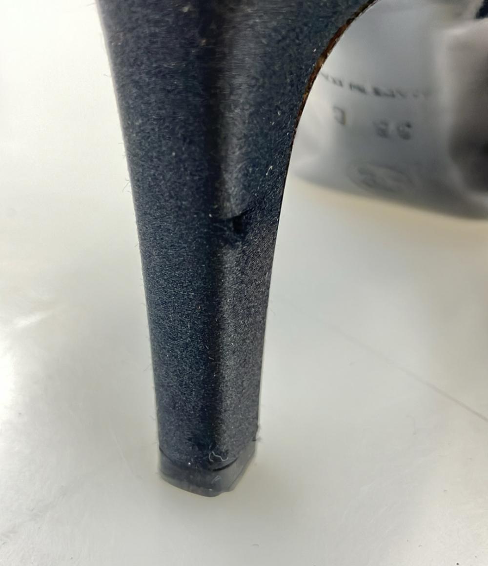 CHANEL オープントゥパンプス サテン ココマーク レディース SIZE 36 C (23.5cm) シャネル