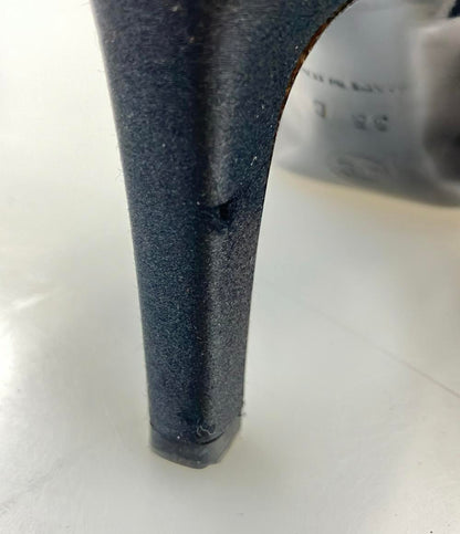 CHANEL オープントゥパンプス サテン ココマーク レディース SIZE 36 C (23.5cm) シャネル