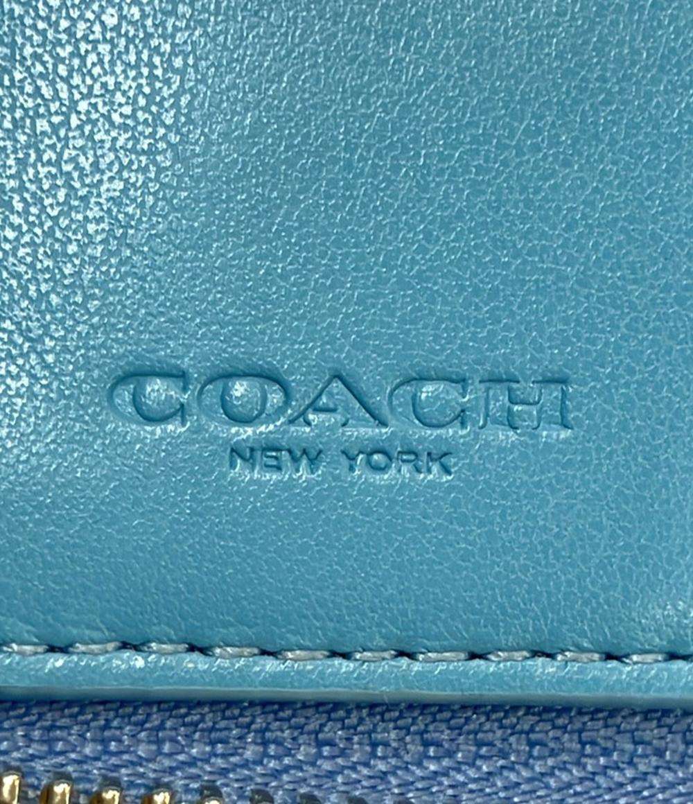 コーチ ラウンドファスナー二つ折り財布 スリーピングローズプリント 66635 レディース COACH