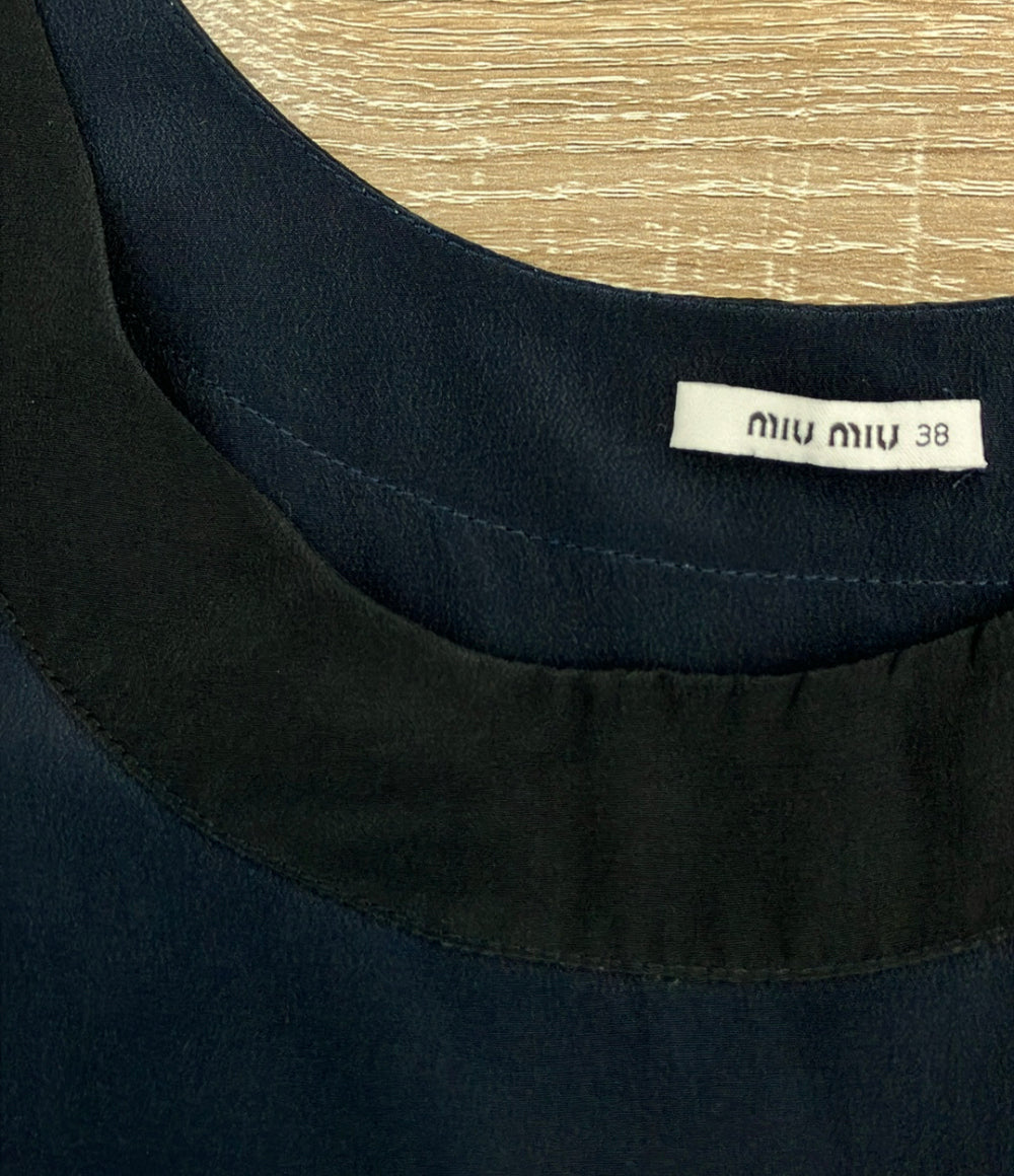 Miu Miu ノースリーブワンピース シルク100% レディース SIZE 38 (S) ミュウ ミュウ