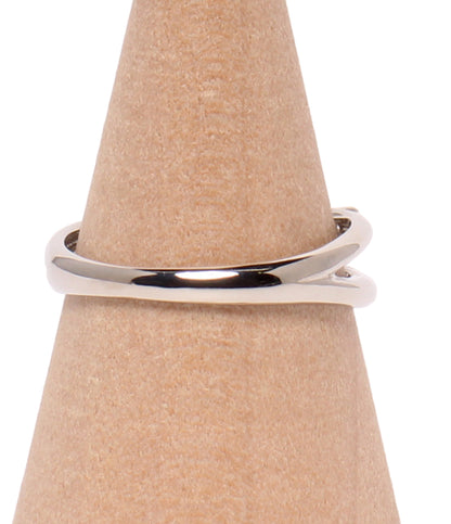 美品 Scarabe リング 指輪 Pt950 ホワイトサファイア ダイヤ 0.03ct レディース SIZE 9号 スカラベ
