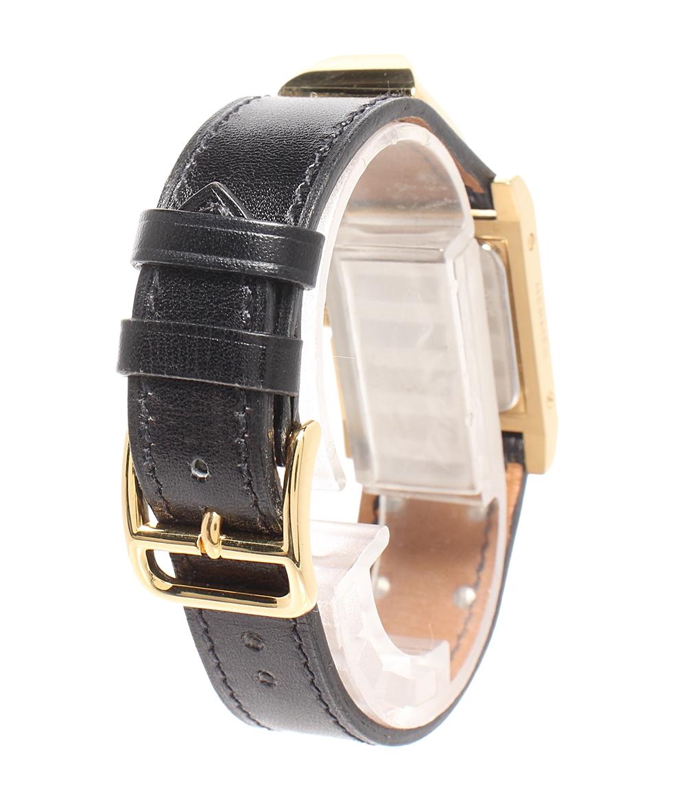 HERMES 腕時計 〇X刻印 メドール クオーツ ホワイト レディース エルメス