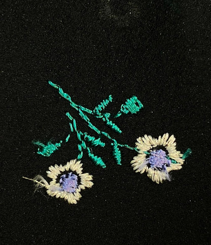 TICCA 長袖シャツ ブラック シアー 刺繍 フラワーエンブロイダリーシャツ TBDA-361 レディース SIZE F (M) ティッカ