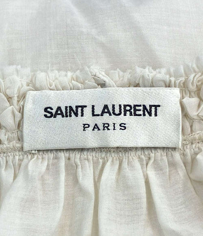 SAINT LAURENT PARIS 長袖ブラウス コットン×シルク 21SS 695412 レディース SIZE L サンローランパリ