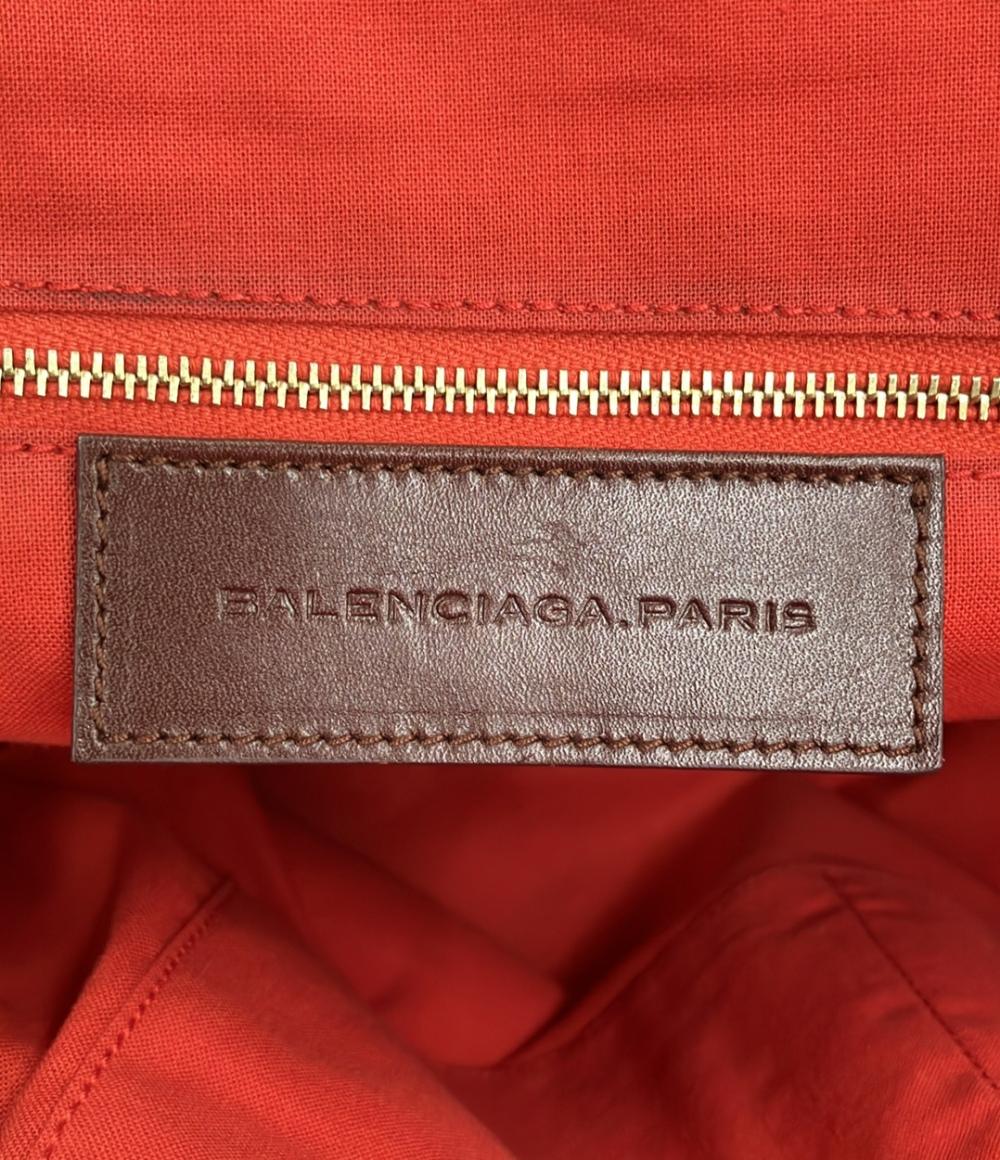 BALENCIAGA トートバッグ レザー キャンバス レディース バレンシアガ