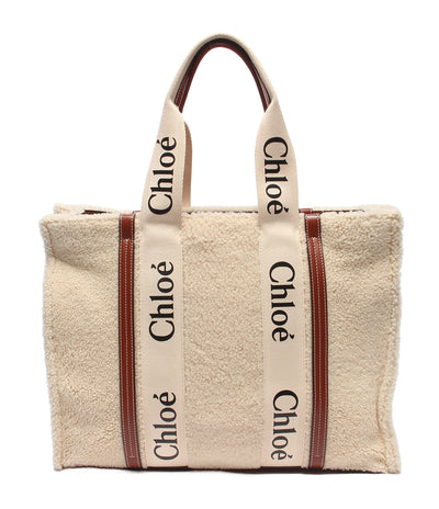Chloe トートバッグ ウッディ シープスキンバッグ レディース クロエ