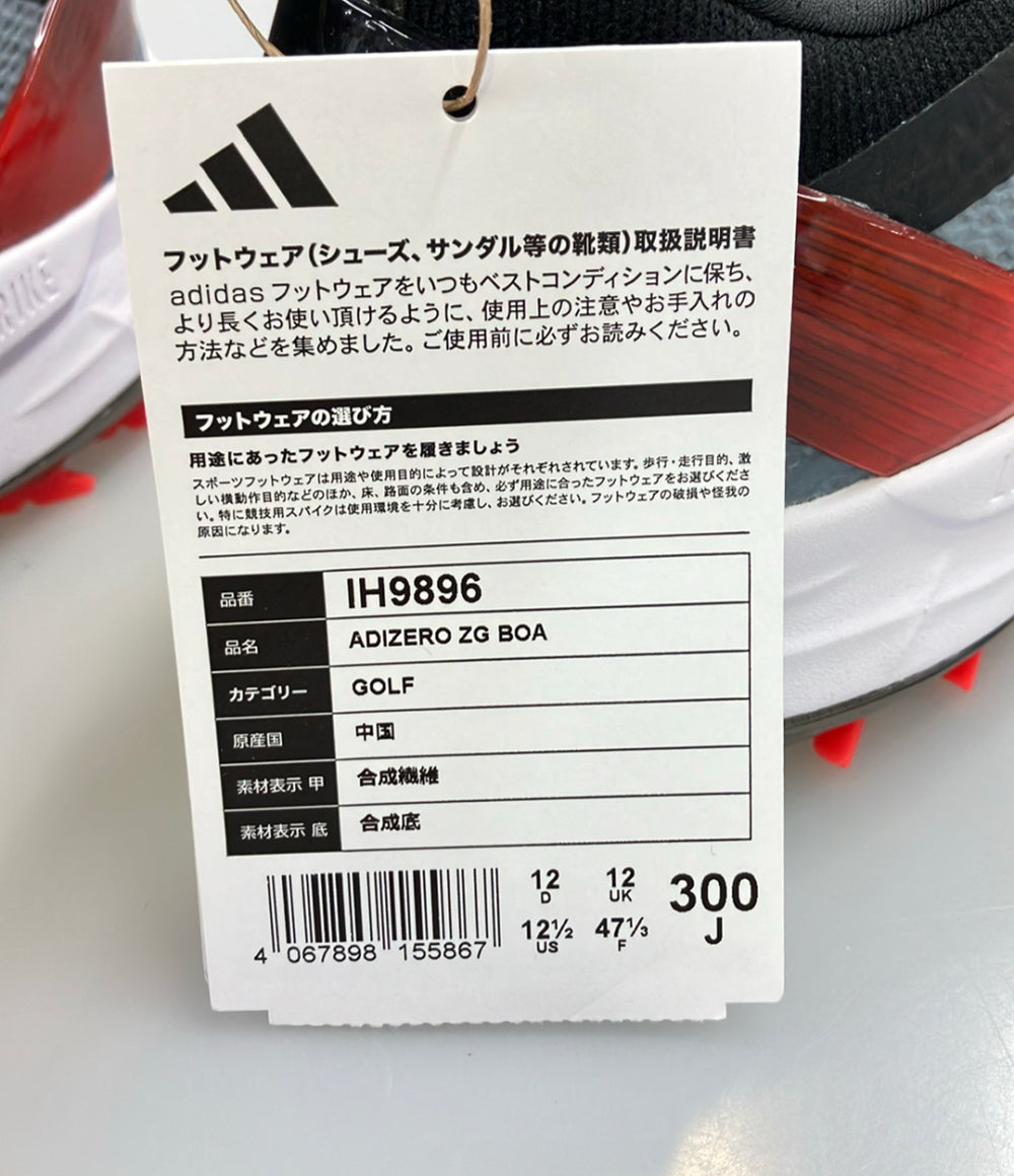 美品 ローカットスニーカー ゴルフシューズ スパイクレス アディゼロ ZG25 ボア IH9896 メンズ SIZE 30.0 (XL)