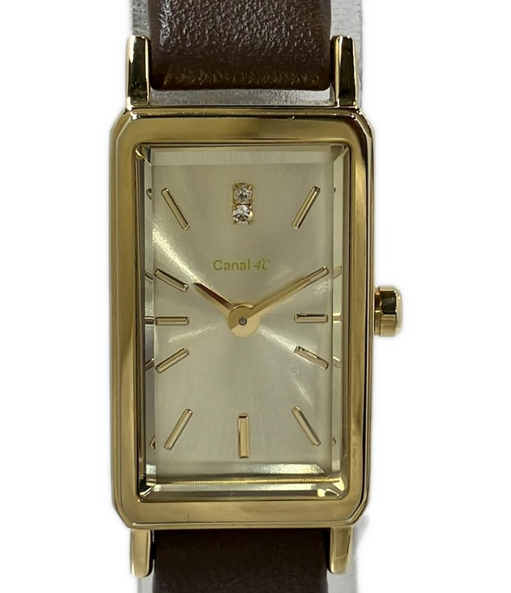 canal4℃ 腕時計 クオーツ ゴールド B050289 レディース カナルヨンドシー