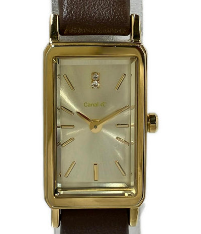 canal4℃ 腕時計 クオーツ ゴールド B050289 レディース カナルヨンドシー