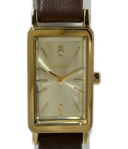 canal4℃ 腕時計 クオーツ ゴールド B050289 レディース カナルヨンドシー