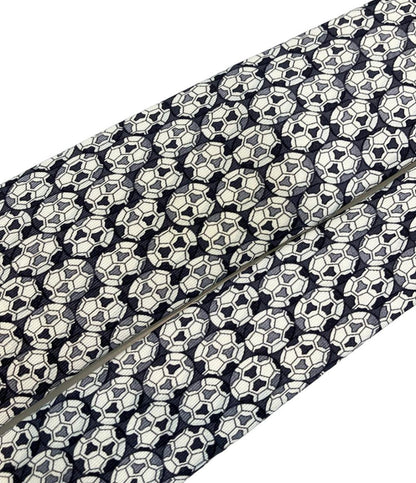 美品 エルメス ネクタイ シルク100% サッカーボール柄 メンズ HERMES