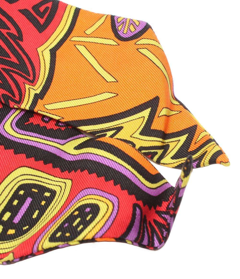 美品 エルメス スカーフ シルク100％ ツイリー パナマのクナ族 レディース HERMES