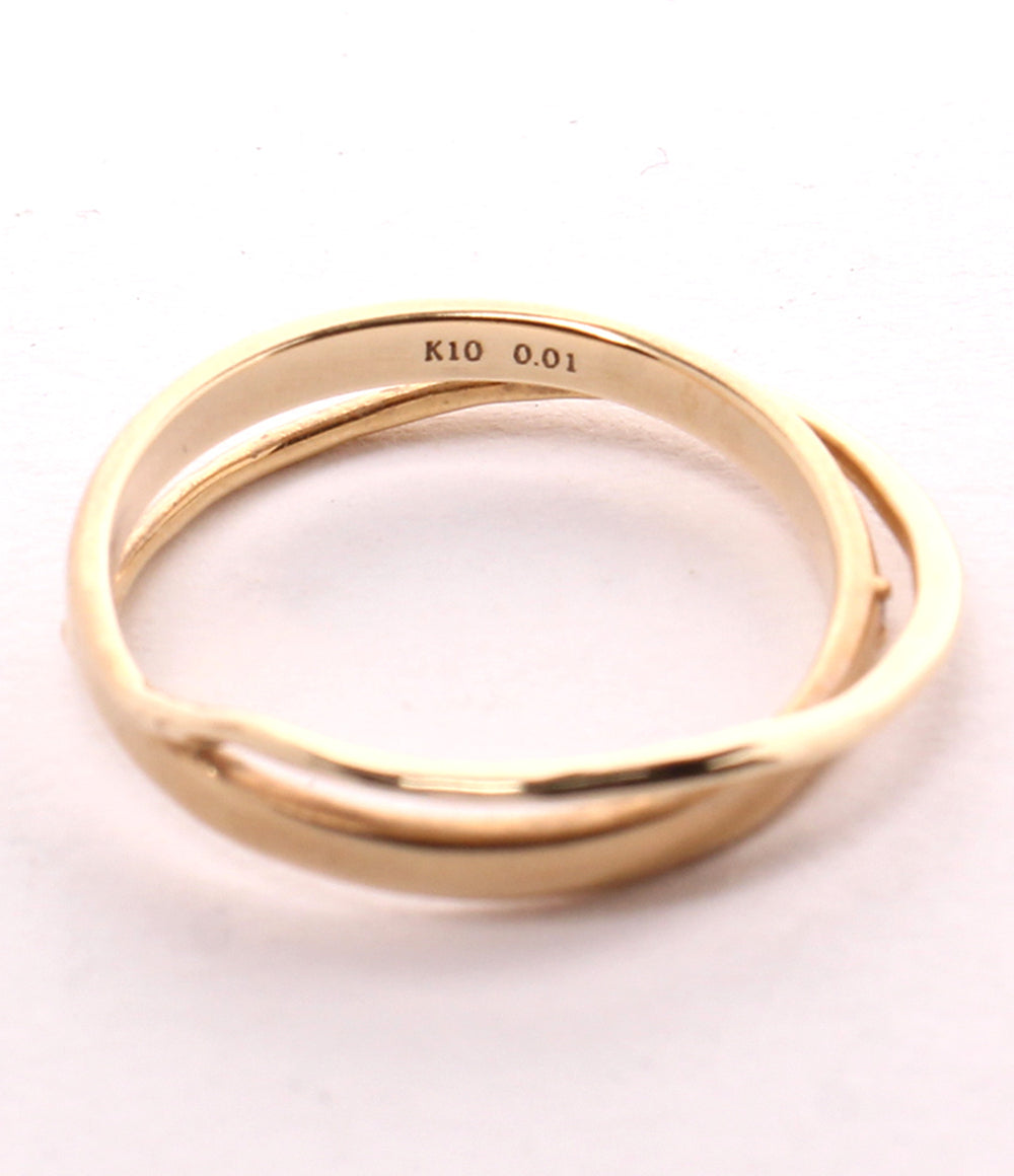 美品 SIENA ROSE リング 指輪 K10 ダイヤ 0.01ct レディース SIZE 13号 シエナロゼ
