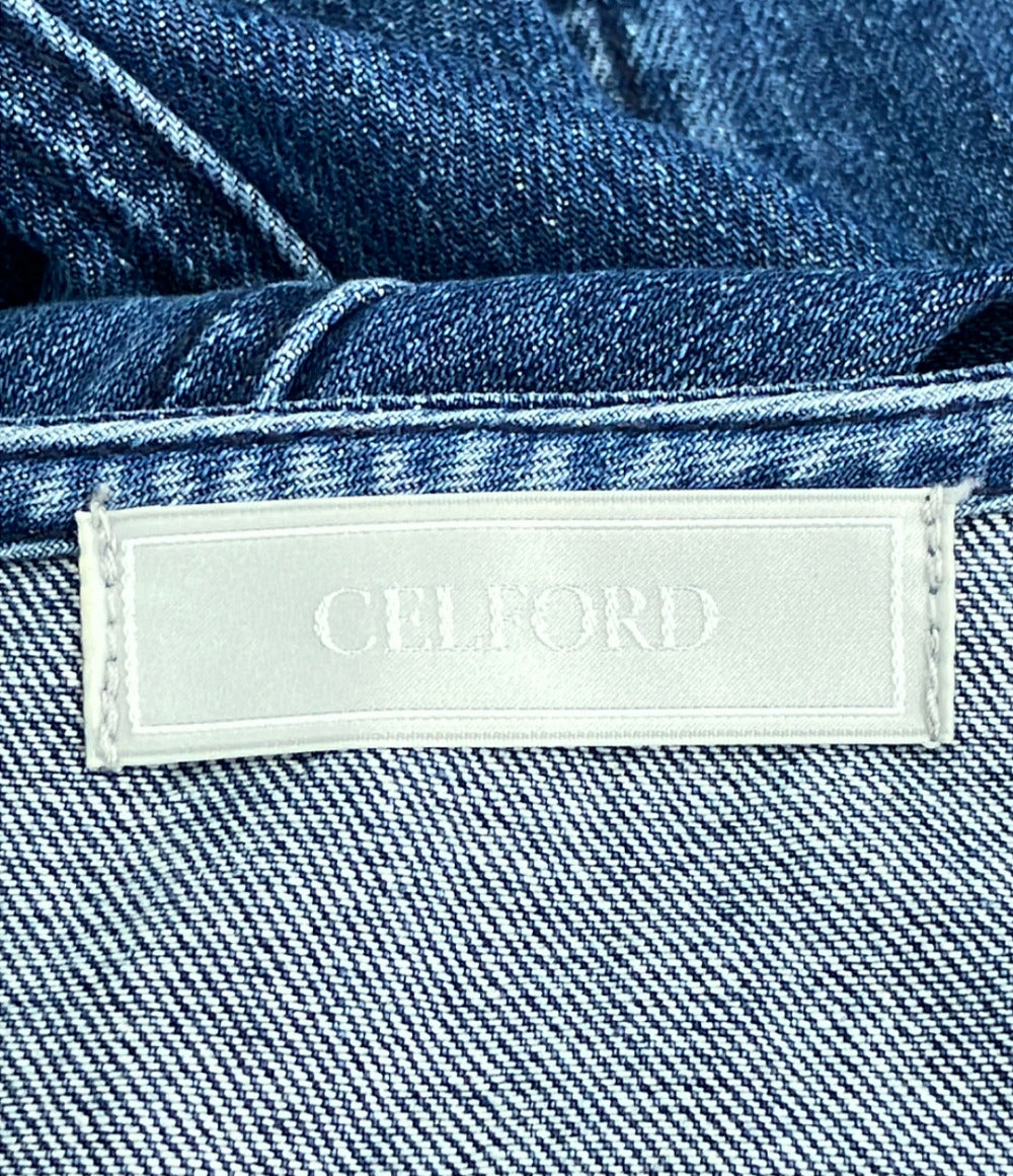 美品 CELFORD 半袖 デニムワンピース レディース SIZE 36 セルフォード