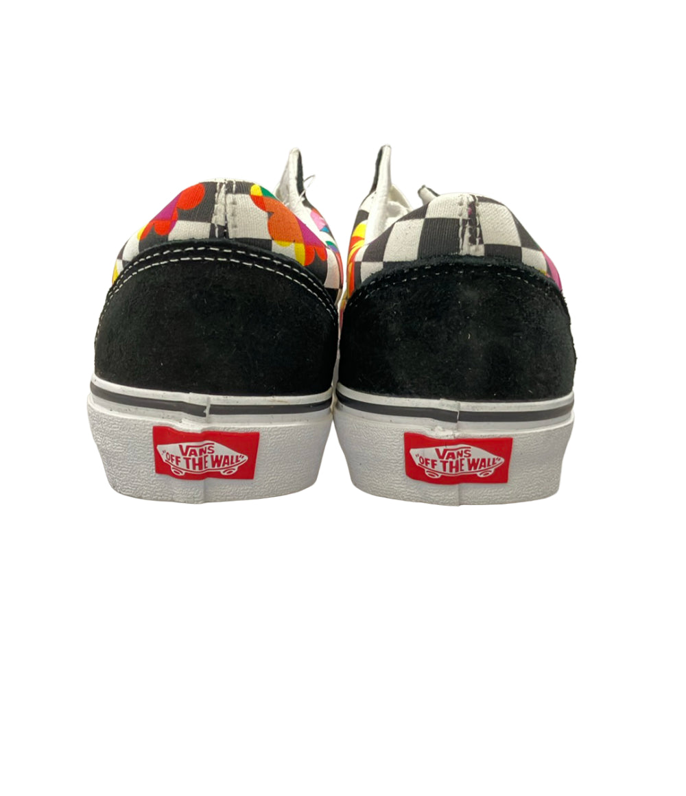 美品 VANS ローカットスニーカー Old Skool フローラル チェッカーボード ユニセックス SIZE 25.0 (XL) ヴァンズ
