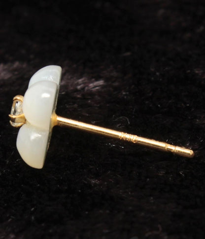 ピアス K18 シェル パールキャッチ レディース