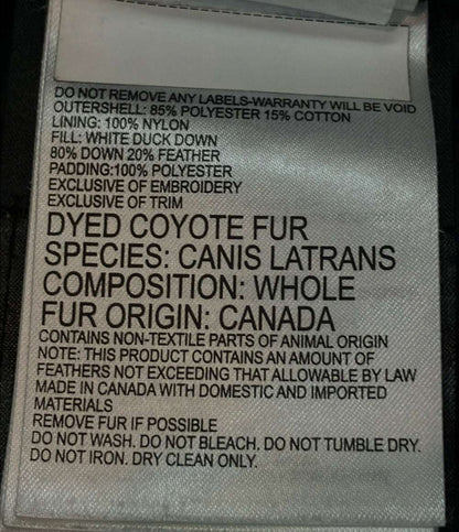 CANADA GOOSE ダウンコート 2580LB メンズ SIZE 2XS カナダグース