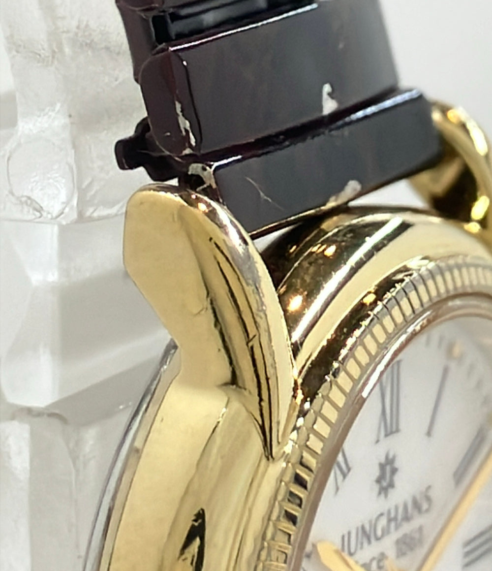 JUNGHANS 腕時計 クオーツ ホワイト JE-111L レディース ユンハンス
