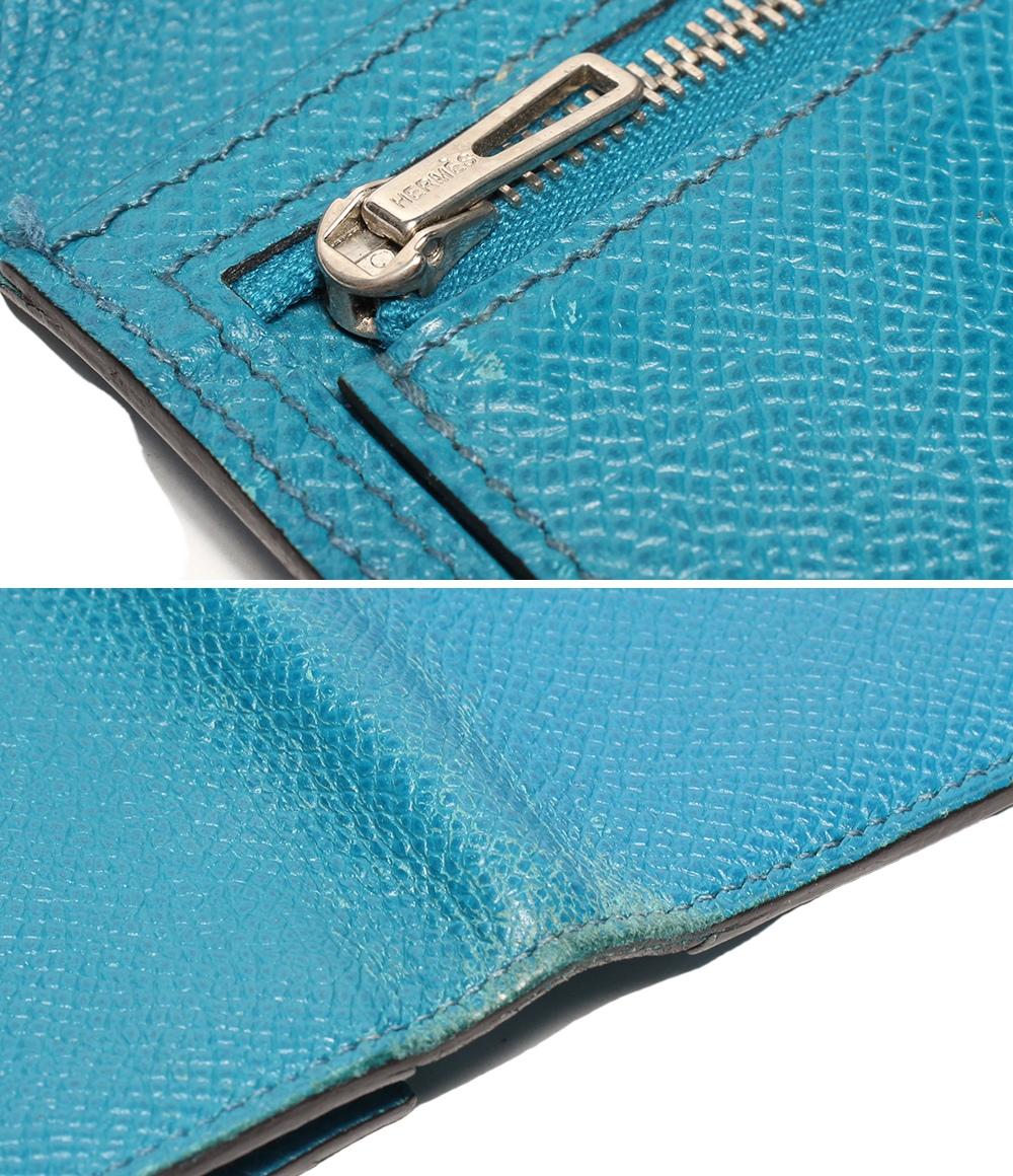 エルメス 二つ折り財布 □Q刻印 シルバー金具 ベアンスフレ レディース HERMES