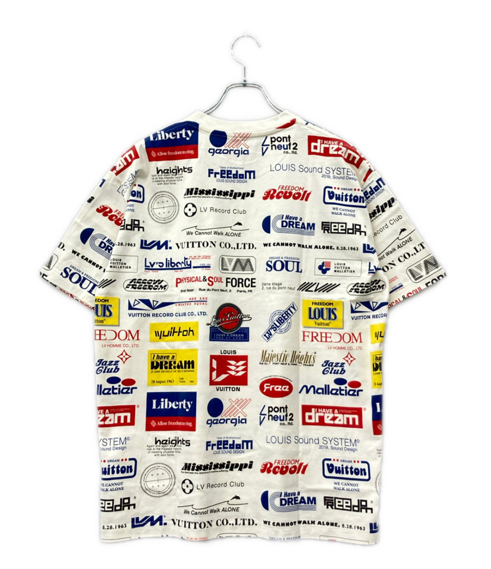 LOUIS VUITTON 半袖 オールオーバー ロゴ プリント Tシャツ RM192M NPG HHY20W メンズ SIZE L ルイ・ヴィトン