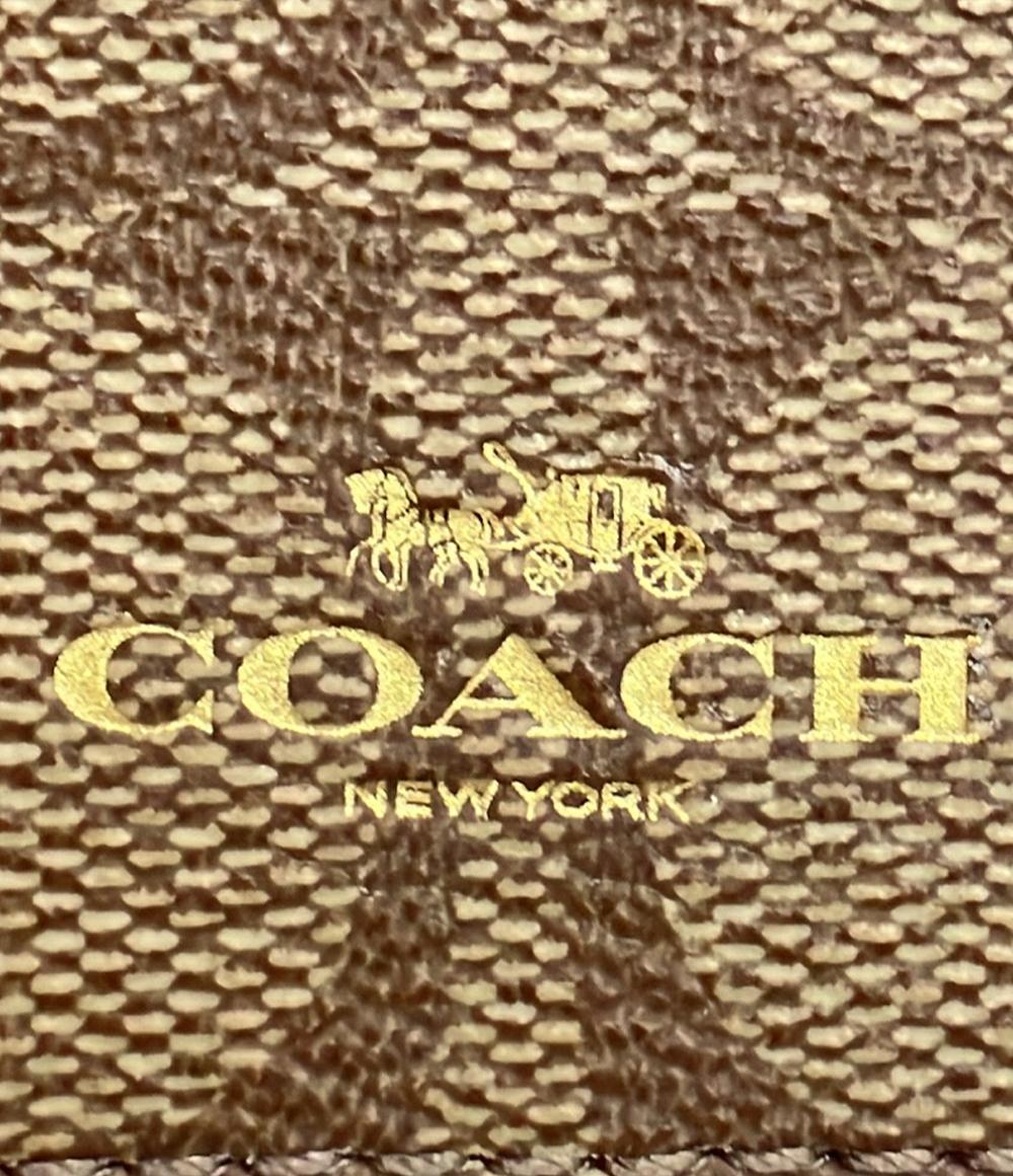 COACH パスケース ストラップ付き PVC シグネチャー F63274 レディース コーチ
