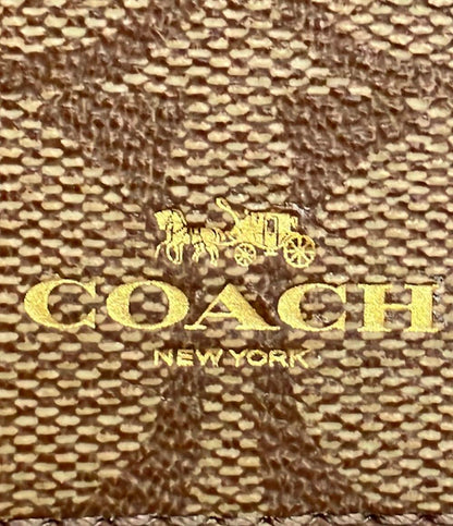 COACH パスケース ストラップ付き PVC シグネチャー F63274 レディース コーチ