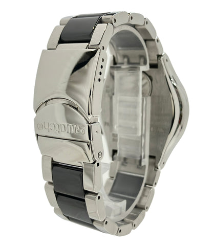 Swatch 腕時計 IRONY アイロニー クオーツ ブラック メンズ スウォッチ