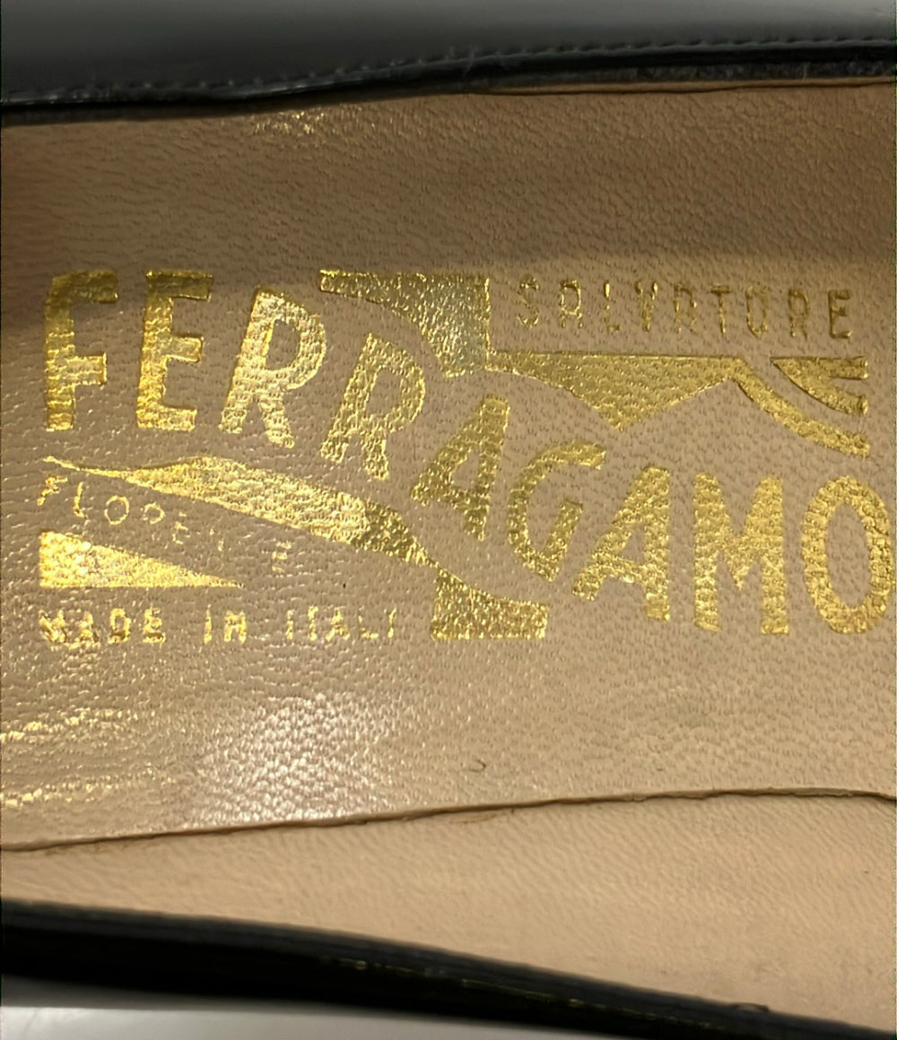 Salvatore Ferragamo ラウンドトゥパンプス D G 5178 167 レディース SIZE 6 サルヴァトーレフェラガモ