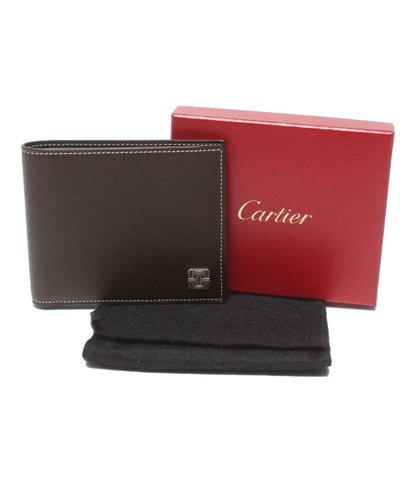 美品 カルティエ 二つ折り財布 メンズ Cartier