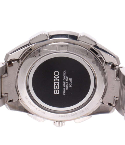 SEIKO 腕時計 フライトエキスパート ブライツ BRIGHTZ ソーラー電波 ブラック 8B92-0AB0 メンズ セイコー