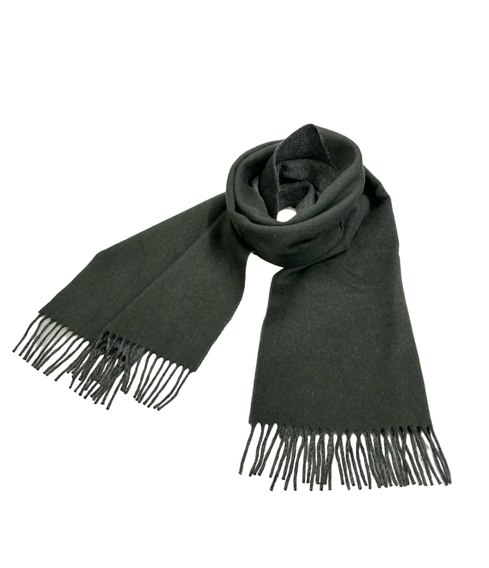 美品 HERMES マフラー カシミヤ100% リバーシブル メンズ レディース エルメス