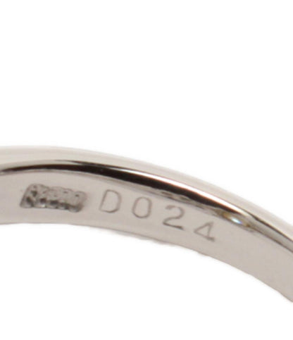 美品 リング 指輪 K18 Pt900 ダイヤ0.43ct 0.24ct レディース