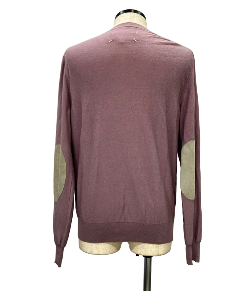 Maison Martin Margiela 長袖カーディガン  エルボーパッチ くすみパープル S30HA0582 Fab メンズ SIZE S メゾンマルタンマルジェラ